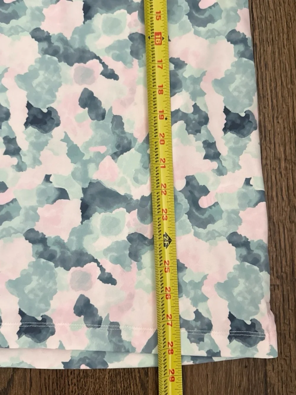 Bad Birdie Mirage Oasis Performance Stretch  Golf Polo Camo Pastel Preppy M NWT